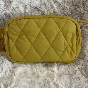Vera Bradley Mustard Quilted Crossbody Bag
